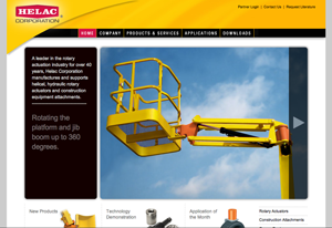 Helac Corp. redesigned website photo