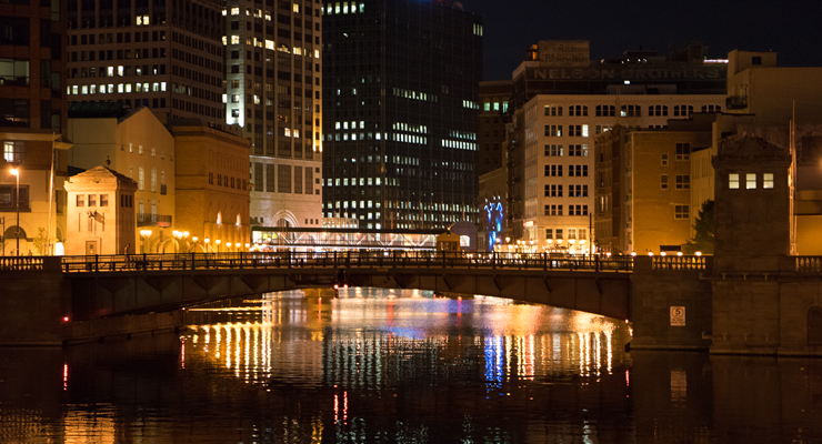 Fluid Power Technology Conference Milwaukee-at-night
