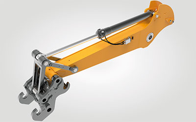 The electronics module can mount either on the cylinder or to the surrounding structure, depending on application constraints.