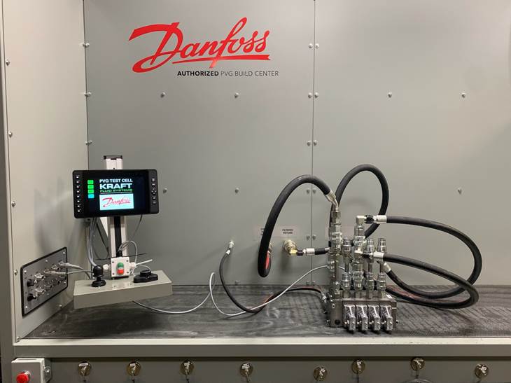 Kraft Fluid Systems Danfoss PVG valve test stand