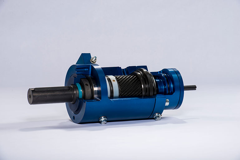 Helical spline actuators are noticeably shorter than rack-and-pinion, cylinder and lever designs.