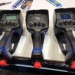 Scanreco's OneGrip remote controls are available with a color screen, a monochrome screen, or LED indication and can also be customized with the machine manufacturer's logo.